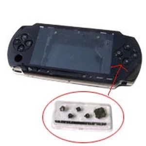 Coque complète PSP 2000 Slim noire avec boutons pour réparation