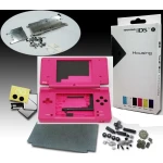 Coque Nintendo DSi rose - kit complet avec boutons et vis