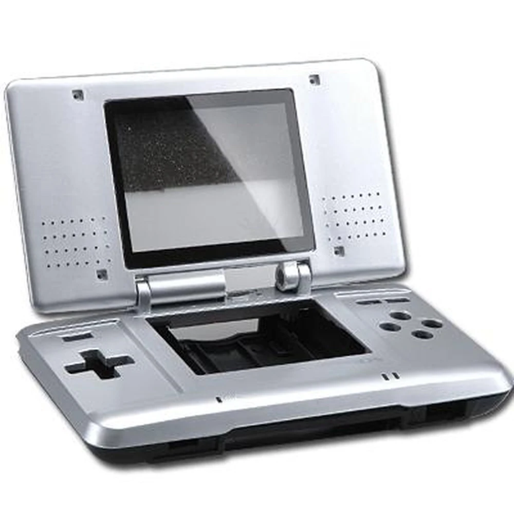 Coque de remplacement Nintendo DS argent pour réparation et entretien