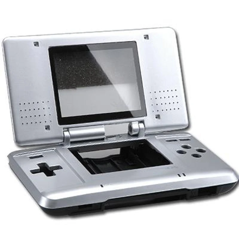 Coque de remplacement Nintendo DS argent pour réparation et entretien