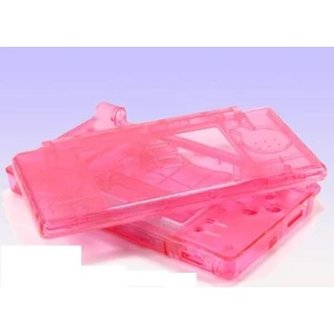Coque de remplacement Nintendo DS Lite rose transparent pour remplacement complet