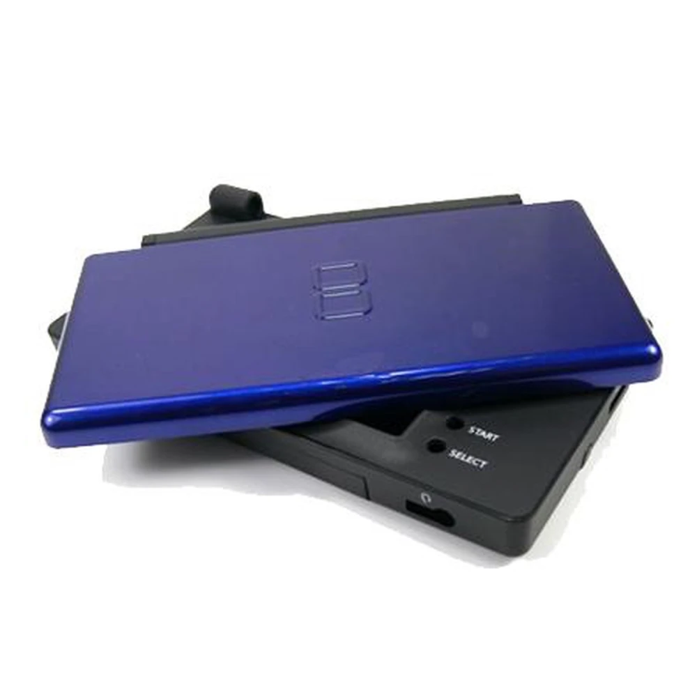 Coque de remplacement pour Nintendo DS Lite (NOIR-BLEU) avec kit complet