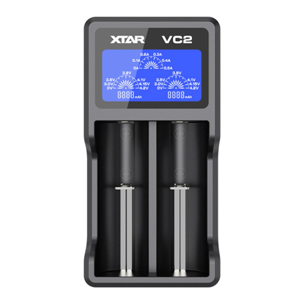 Chargeur universel XTAR VC2 pour batterie Li-Ion LCD