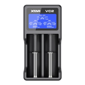 Chargeur universel XTAR VC2 pour batterie Li-Ion LCD