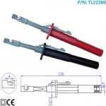 Pinces crocodile isolées catIII avec connexion banane TL22380 Amass