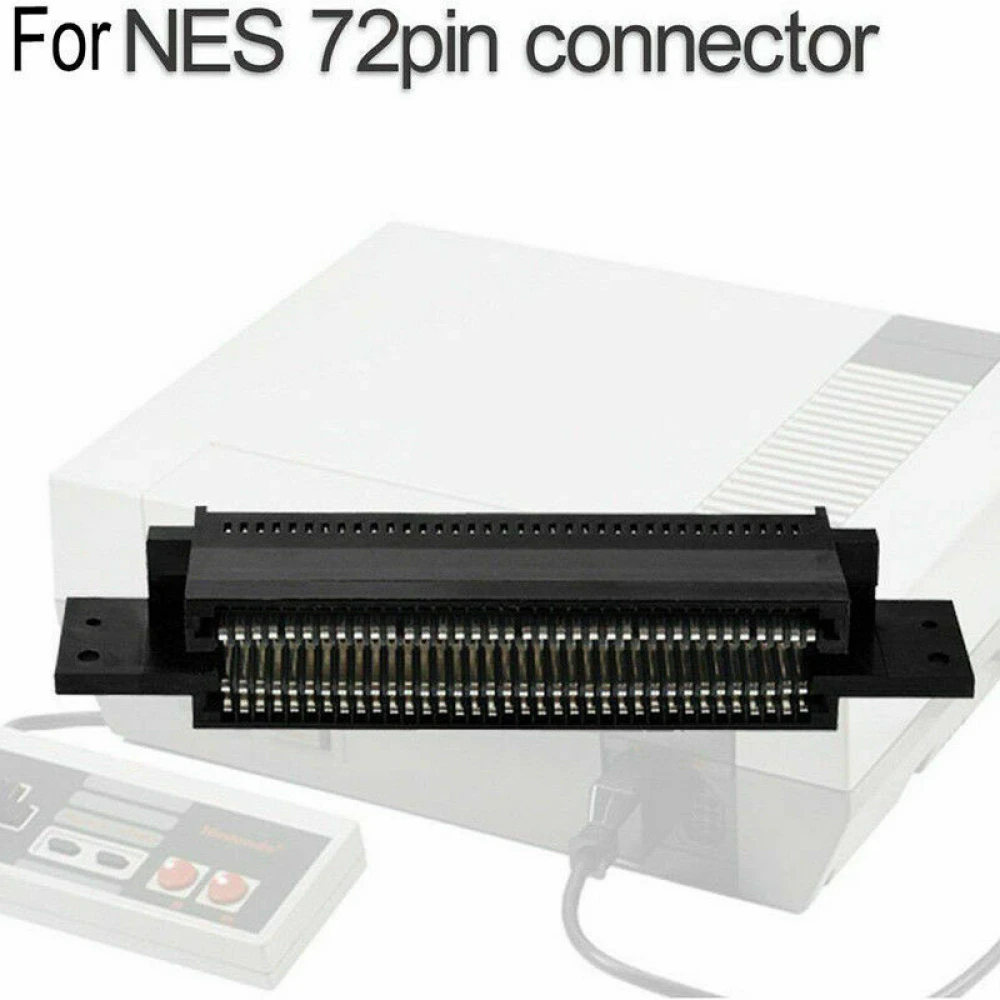 Imagen del conector 72 pin compatible para cartuchos Nintendo NES en alta calidad