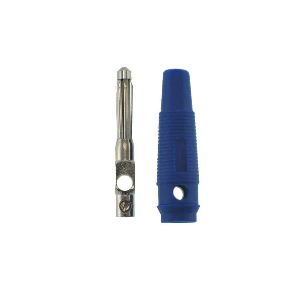 Conector banana 4mm azul BP4526 para instrumentos electrónicos