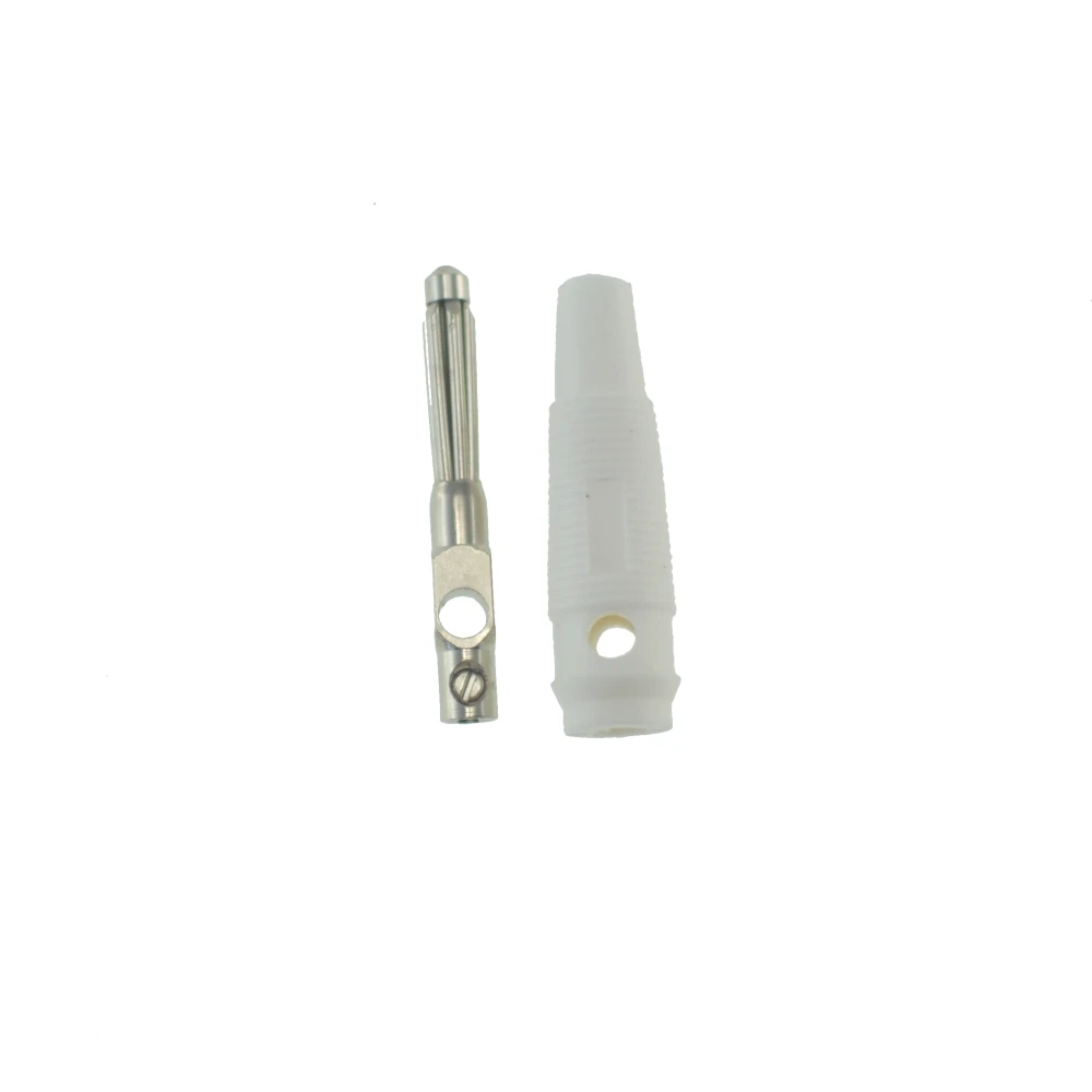 Connecteur banane 4mm blanc BP4526 pour câbles personnalisés Satkit