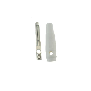 Connecteur banane 4mm blanc BP4526 pour câbles personnalisés Satkit