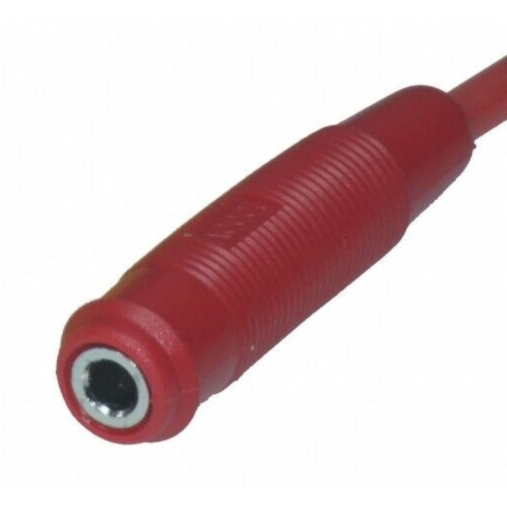 Connecteur banane femelle 4mm rouge BS4506 de Satkit pour connexions électriques