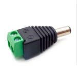Conector borne macho para conexión de tiras led 12v DC en iluminación led