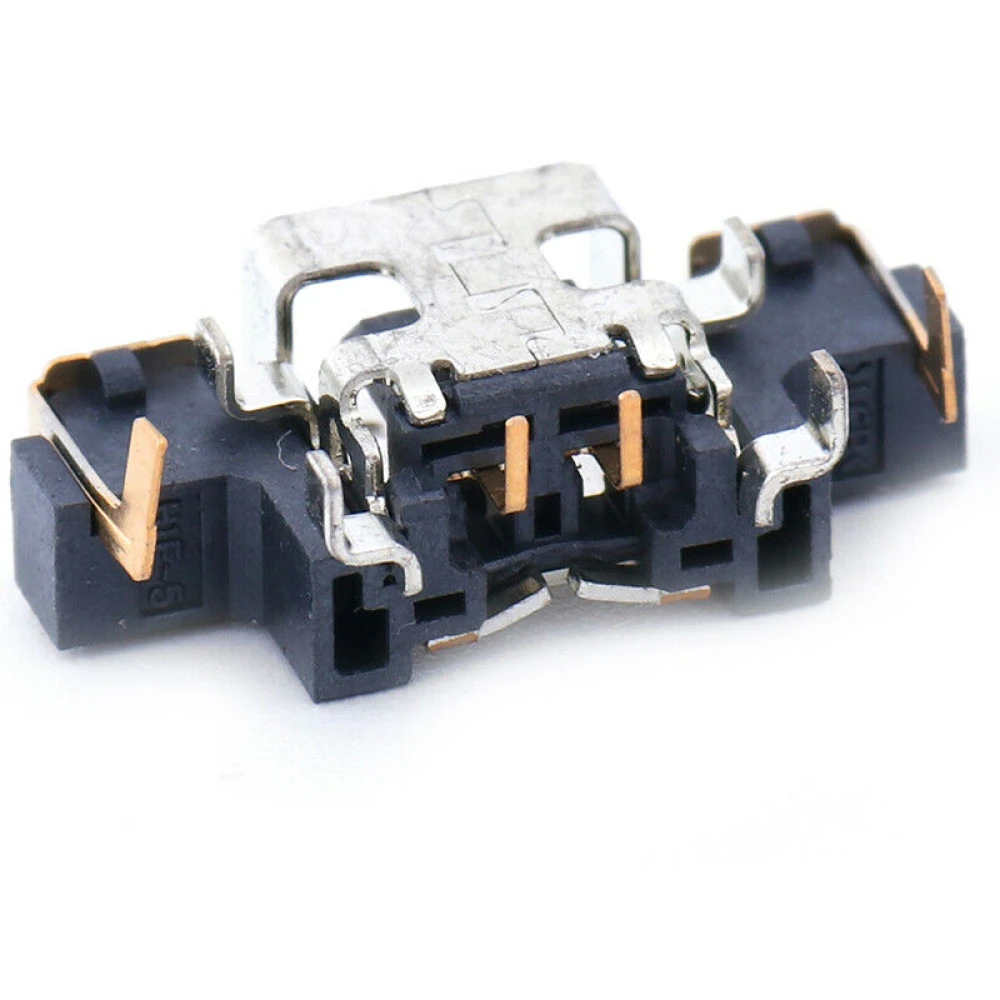 Vista lateral del conector corriente para Nintendo New 3DS XL