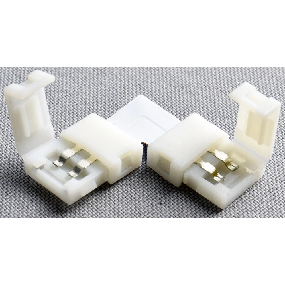 Connecteur LED en L 2 broches 10mm 5050 pour rubans LED YourLed