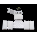 Connecteur LED en T 4 broches 10mm 5050 RGB pour rubans LED YourLed