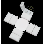 Connecteurs clip LED en X 10mm 2 broches 5050 RGB pour rubans LED