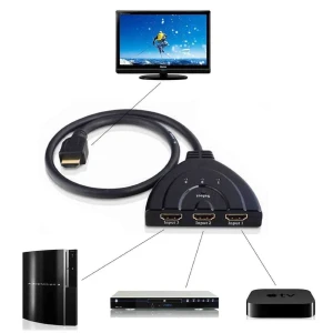 satkit Switch HDMI 3 ports - commutateur HDMI 1080p pour PS3 Xbox HDTV