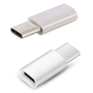 Convertisseur micro USB 2.0 vers USB-C USB 3.1 blanc