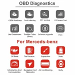 Herramienta de diagnostico Konnwei KW360 mostrando códigos de error en pantalla