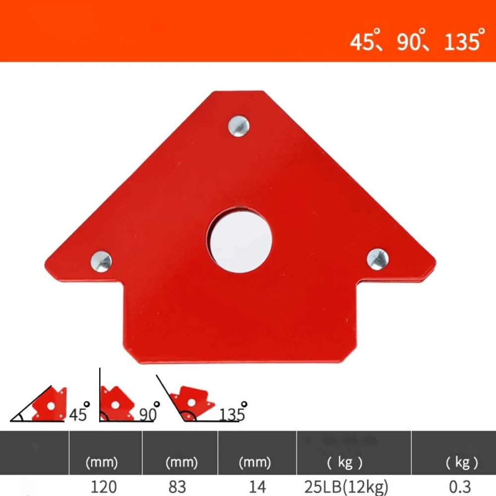 Équerre magnétique de soudage 120 mm avec aimant puissant