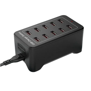 Station de charge USB 10 ports avec IQ Charge - 50W 12A, 2,4A par port