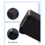 Vista frontal de la estación de carga USB múltiple de 20 puertos para oficina y hogar