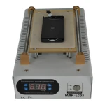 Detalle de la estación separador Mlink LCD3 con lámina de silicona y herramienta