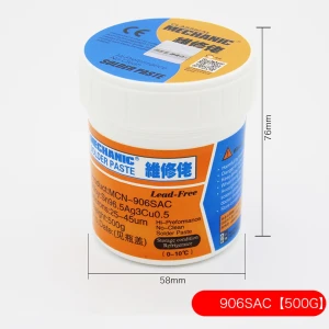 Pâte à souder sans plomb 500GR MCN-906SAC de Mechanic