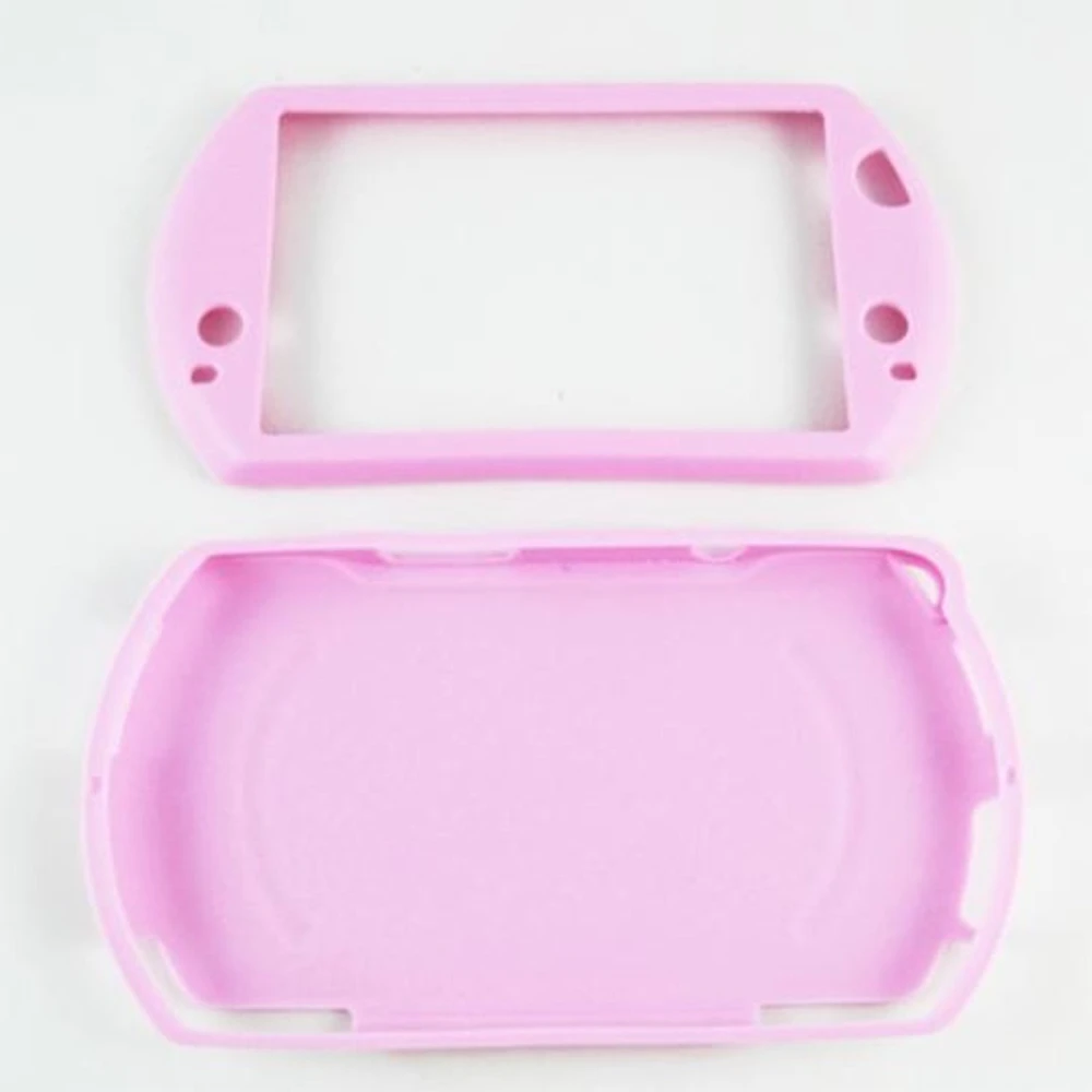 Coque en silicone PSP Go rose pour une protection légère et ajustée