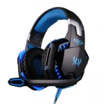 Casque gaming G2000 pour PC avec micro et USB + jack 3,5mm