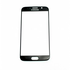 Ecran Extérieur Avant De Remplacement En Verre Noir Pour Samsung Galaxy S6