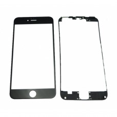 Glass BLACK Replacement Front Outer Screen For Iphone 6Splus 5,5  + adhesive bezzel LCD REPAIR TOOLS  4.00 euro - satkit
