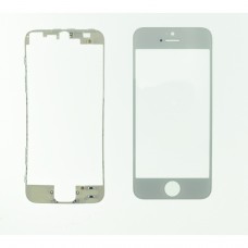 Glass WHITE Replacement Front Outer Screen For Iphone 5s  + adhesive bezzel IPHONE 5  4.50 euro - satkit