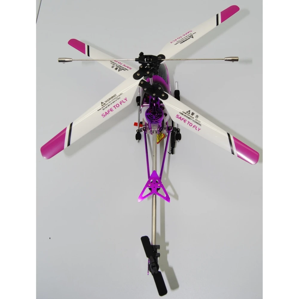 Detalle del mando controlador del helicóptero M-1 V2 morado