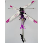 Detalle del mando controlador del helicóptero M-1 V2 morado