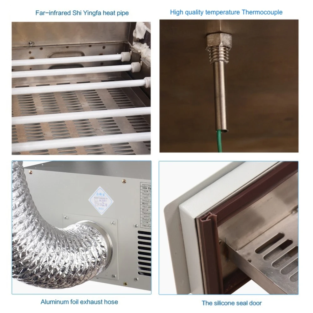 Four de refusion infrarouge INSA M962D avec controle automatique et haute precision