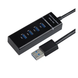 Hub USB 3.0 à 4 ports, interrupteur et haute vitesse pour PC et Mac