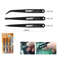 JM-T11 anti-static plastic tweezers, forceps curved forceps Straight Sets ELECTRONIC TOOLS  3.60 euro - satkit