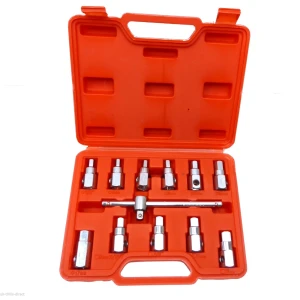Jeu de 12 douilles pour bouchons de vidange - Kit professionnel TSX TOOL