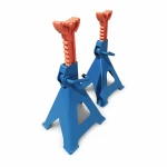 Jeu de 2 Chandelles 12 Tonnes à Double Sécurité — Chevalets en Acier Réglables 46-76 cm pour Voiture, Fourgonnette, Camion et Engins TSX TOOL