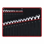Jeu de 26 Clés Mixtes Œil-Plat 6-32mm Acier Cr-V avec Mallette