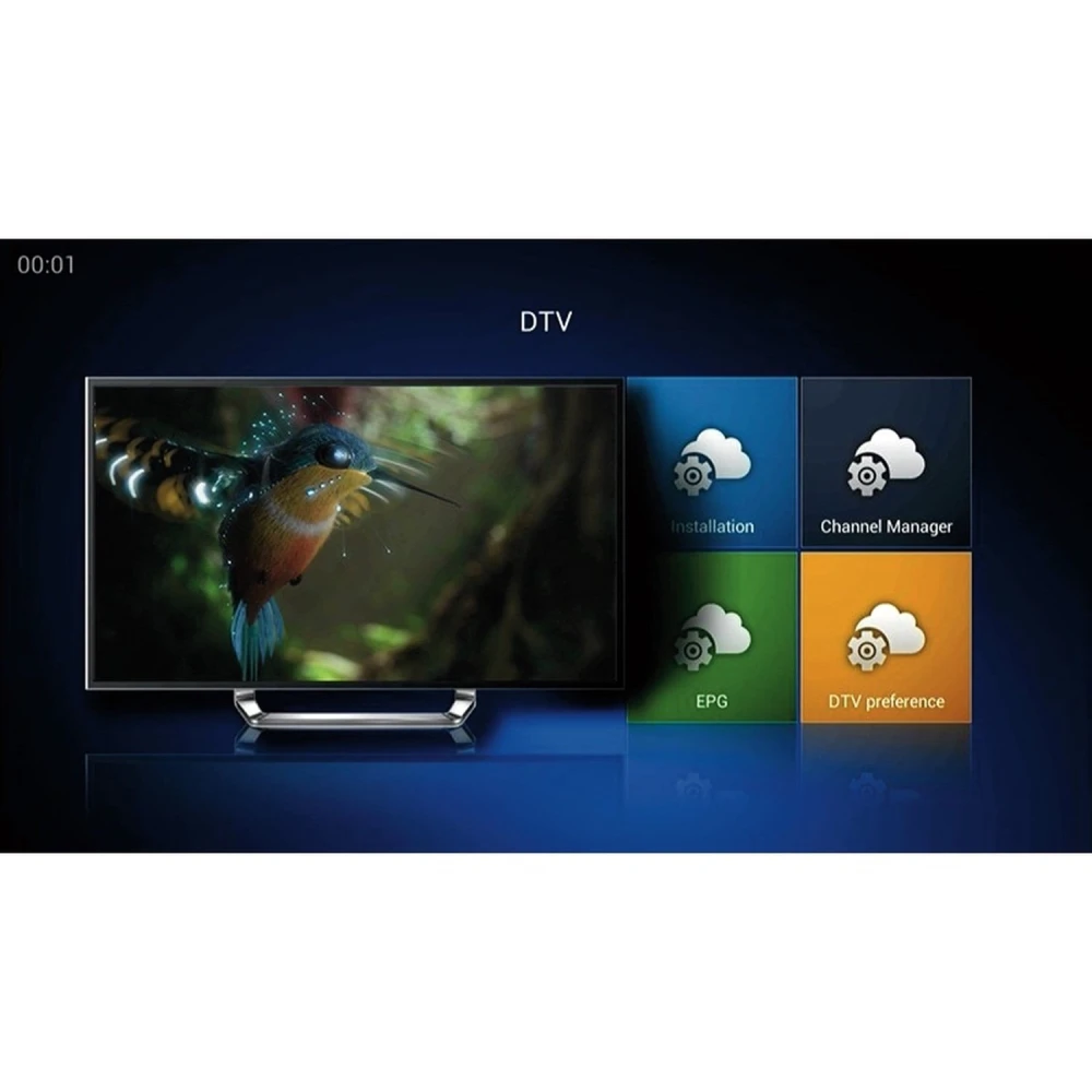 Kii Pro double tuner DVB-S2 DVB-T2 Android TV Box 2GB/16GB 4K