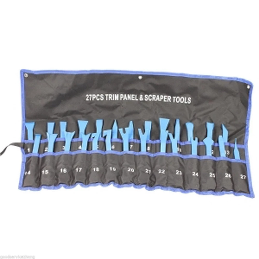 Kit 27 pièces d'outils de dépose de panneaux de portes, moulures et enjoliveurs TSX TOOL