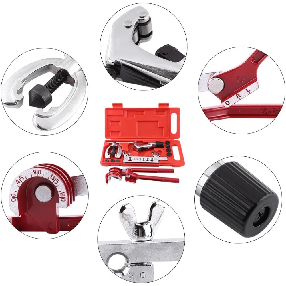Kit d’évasement et cintreuse de tubes 45 degrés pour cuivre, acier inoxydable et aluminium