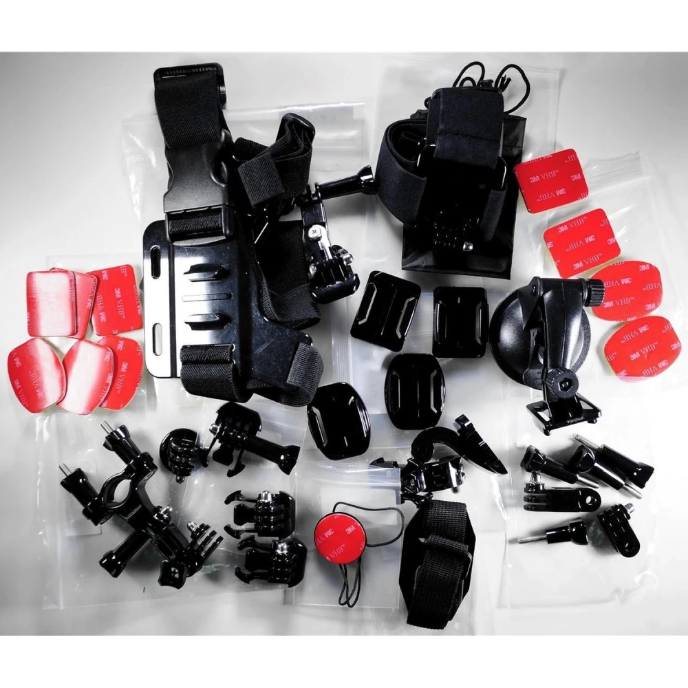Ventosa y adaptador para trípode incluidos en el kit accesorios GoPro Hero