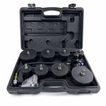Kit Testeur de Fuites Turbocompresseur 9 Pièces avec Manomètre Test Pression Turbo