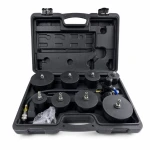 Kit Testeur de Fuites Turbocompresseur 9 Pièces avec Manomètre Test Pression Turbo