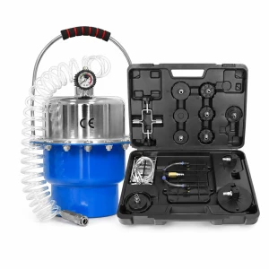 TSX TOOL Kit Purgeur de Freins et Embrayage Pneumatique 5L avec Manomètre et Adaptateurs