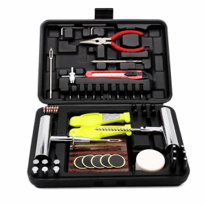 Kit Réparation Crevaisons Pneus 87 Pièces Professionnel Voiture SUV Camionnette