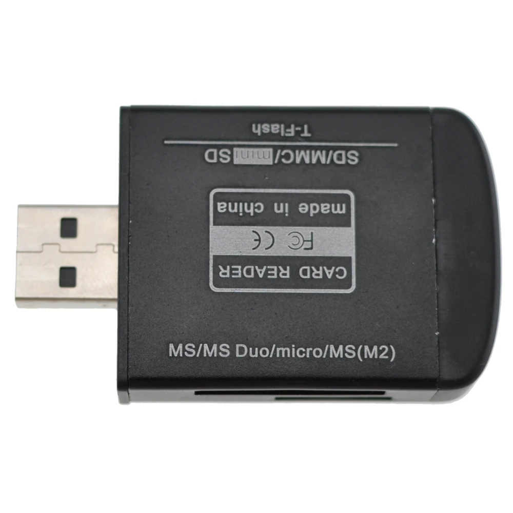 Dispositivo lector de tarjetas de memoria USB 2.0 satkit en color negro