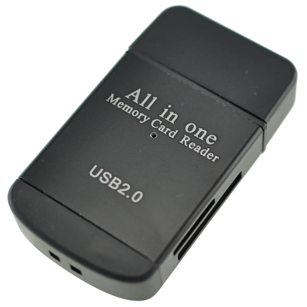 Lecteur de cartes mémoire USB 2.0 tout-en-un pour Micro SD, MMC, SDHC, TF et M2
